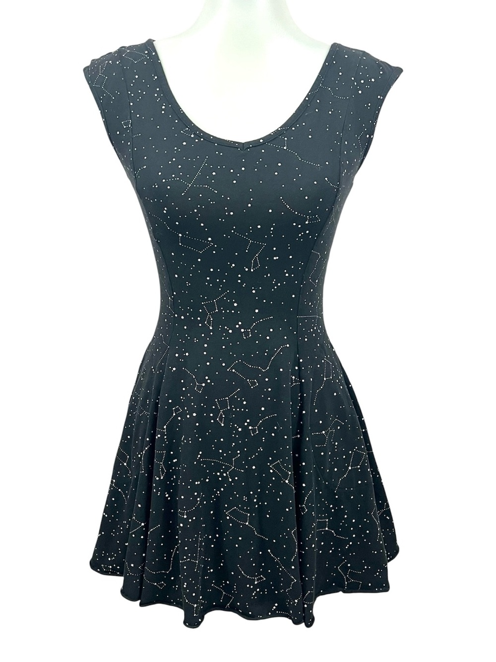 Effie’s Heart Retro Galaxy Constellation Pocket Skater Tunic Top Swing Dress - Picture 2 of 13